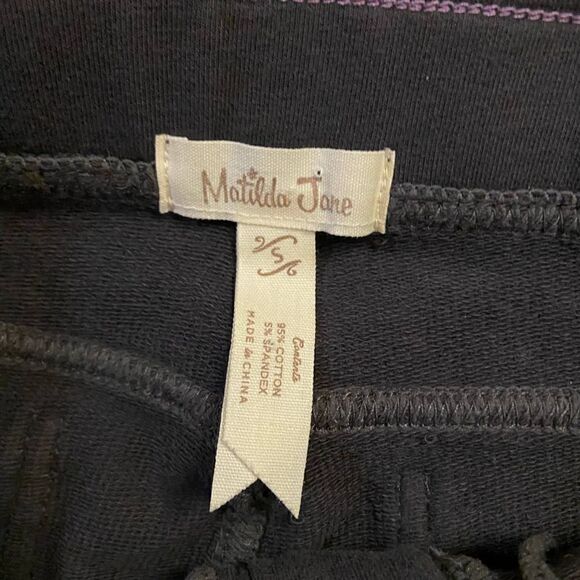 Matilda Jane Zip Zip Horray Leggings Gray Small - Picture 3 of 3